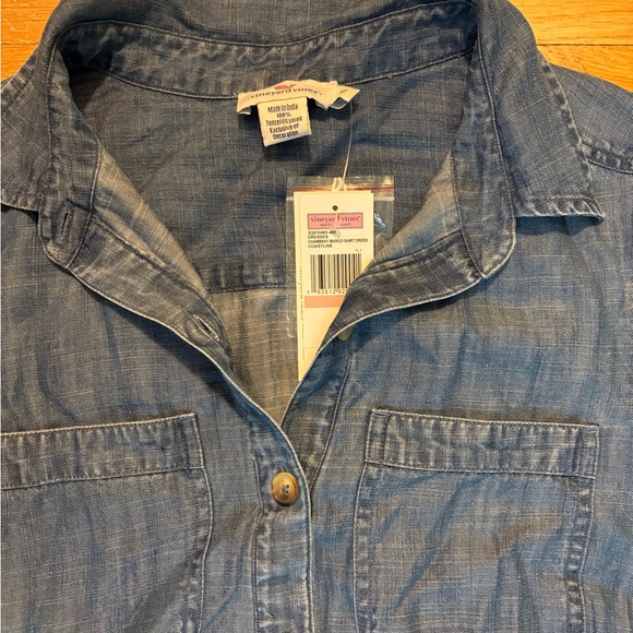 Vineyard Vines Margo Chambray Shirtdress - Picture 4 of 8